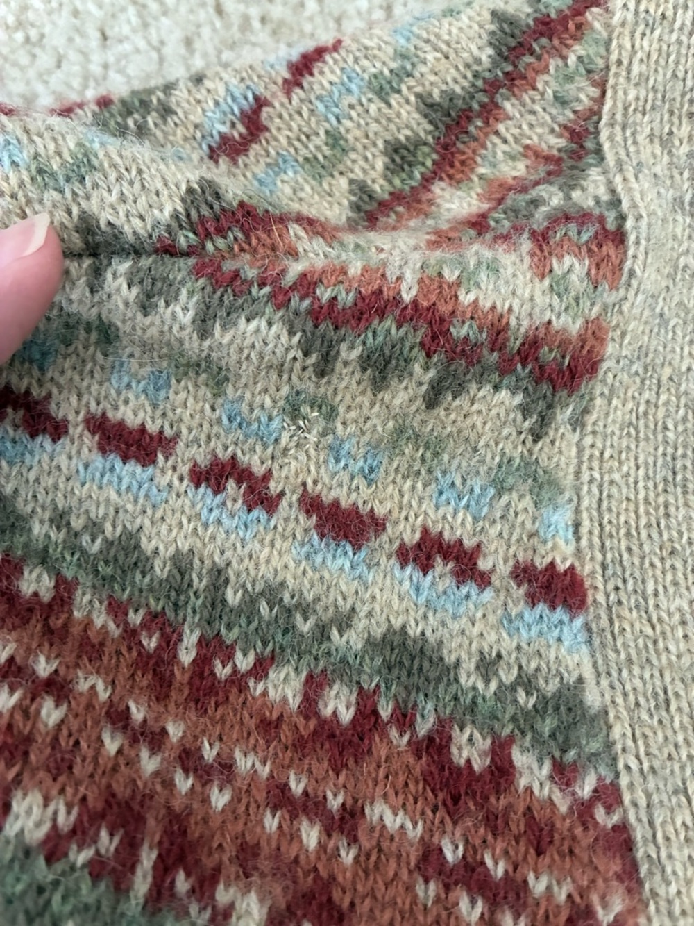 Vintage Forenza Wool Sweater Vest Fair Isle - Picture 7 of 7